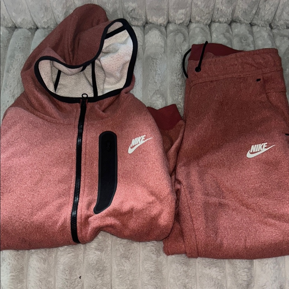 Nike Red Tracksuit with Logo